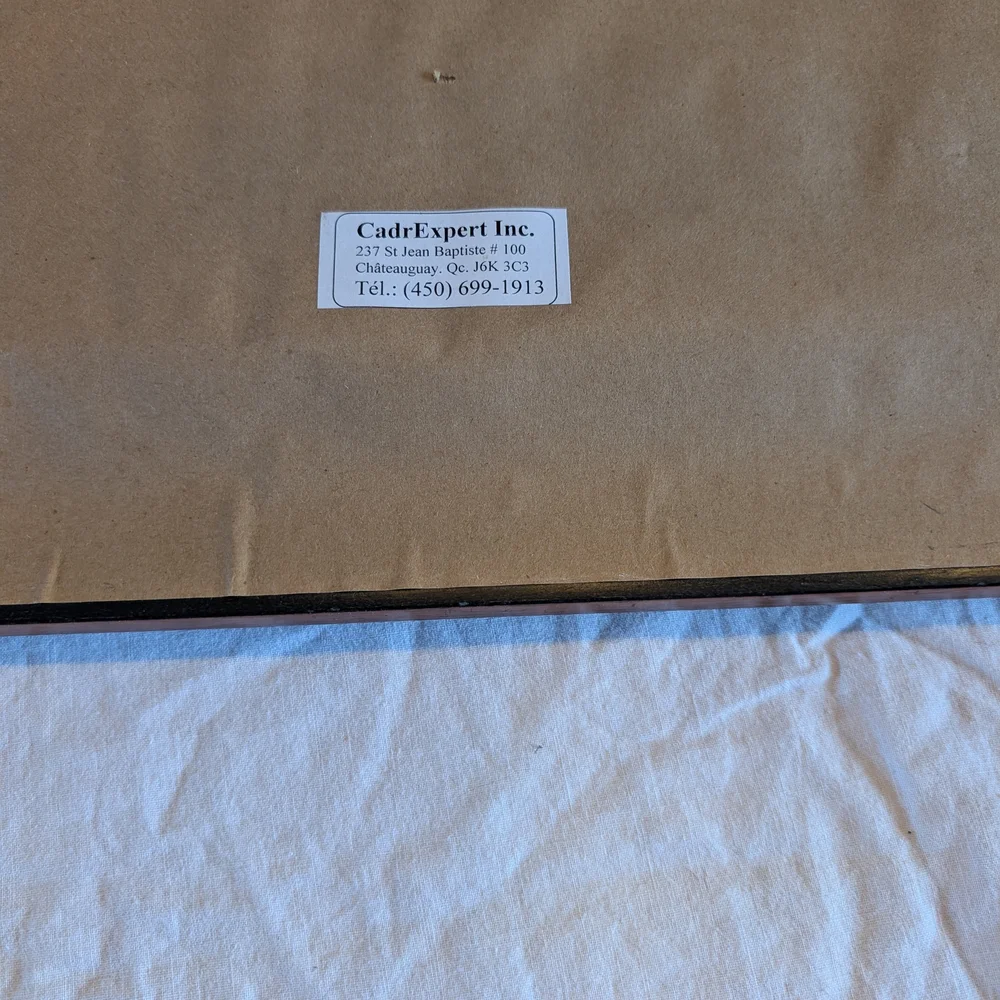 2/90$ Vintage Hand Stitched Crewel Embroidery Rooster with Brown Frame - Picture 9 of 10